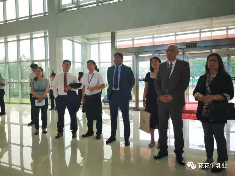 巴基斯坦驻华大使莫因·哈克 莅临玩球通(中国)一站式服务平台乳业集团参观访问