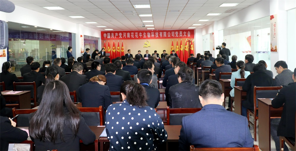 热烈庆祝中国共产党河南玩球通(中国)一站式服务平台生物科技有限公司党员大会胜利召开