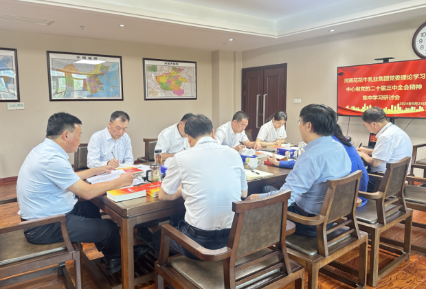 深学细悟 笃行实干—河南玩球通(中国)一站式服务平台乳业集团党委理论学习中心组开展党的二十届三中全会精神专题学习研讨